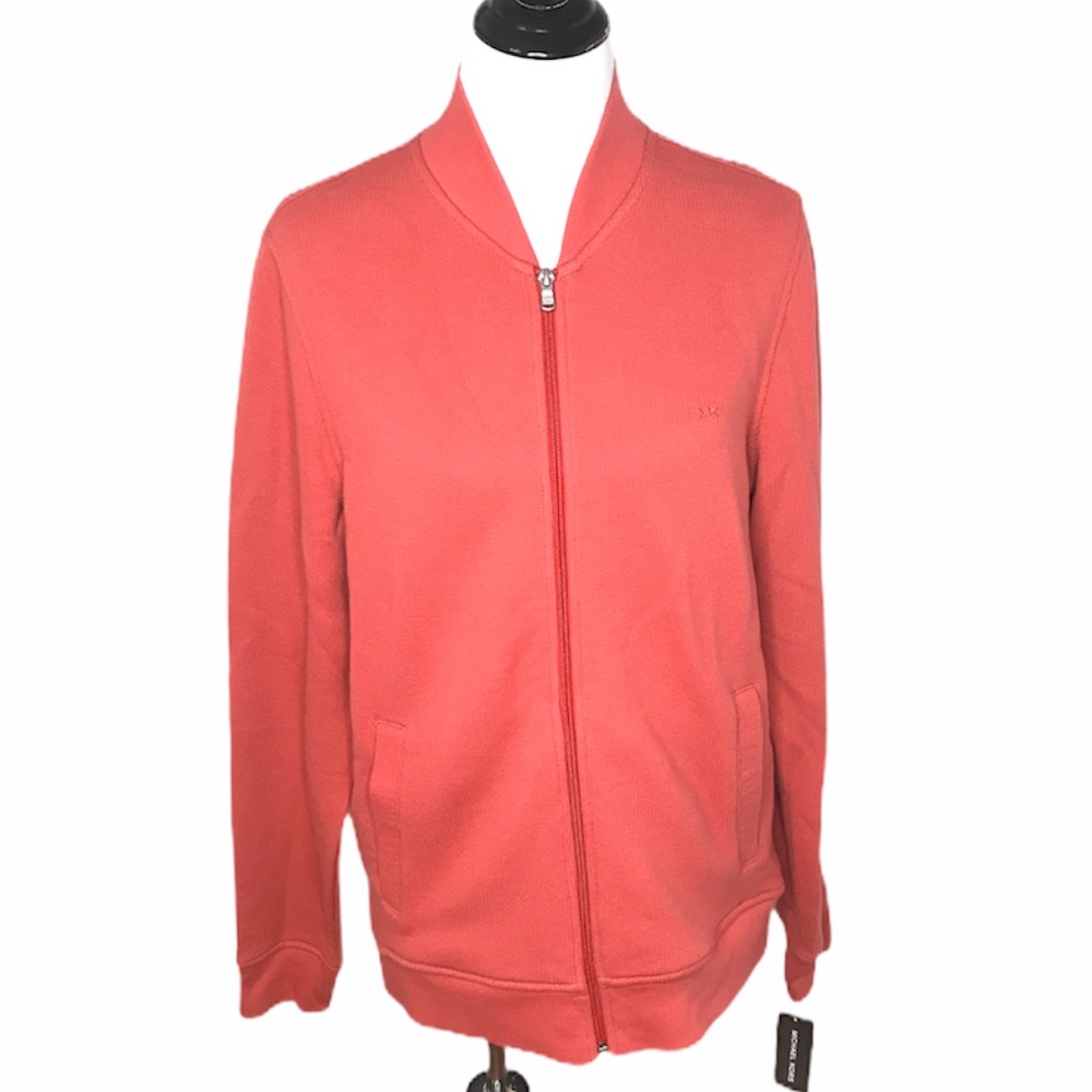 Michael Kors Zip Up Sweater Nantucket Size Large
